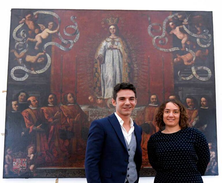 La concejalía de Cultura impulsa la restauración del lienzo la Inmaculada Concepción y los Jurados de València de 1662