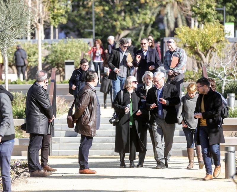 L’alcalde i la dissenyadora del Parc Central el visiten i reivindiquen la seua culminació 5 2019 02 13 Visita Parc Central Ribo Gustafson 2