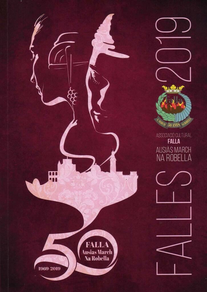 La Falla Ausiàs March Na Robella cumple 50 años 3 Llibret Ausias March Na Robella 2019