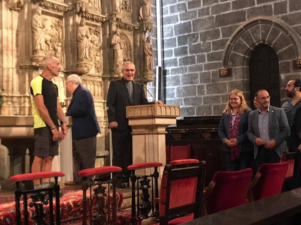Primer peregrino del Santo Grial (foto: José Cuñat)