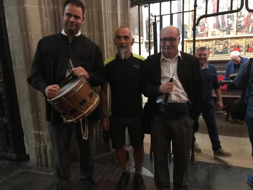 Primer peregrino del Santo Grial (foto: José Cuñat)