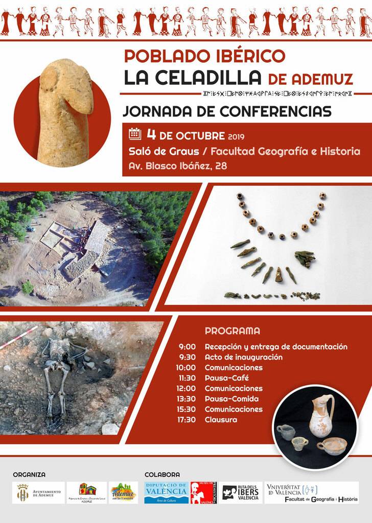 El poblado ibérico La Celadilla a estudio en la UV 2 Cartel Jornada La Celadilla
