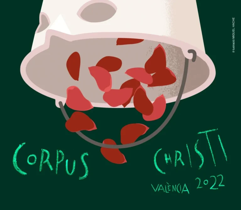 El cartell del Corpus fusiona la “poalà”, la Moma i els pètals