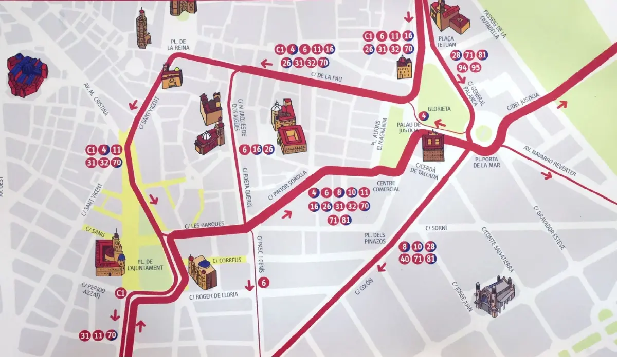 Cambios de Tráfico en Valencia: La Polémica Remodelación del Centro a partir del 12 de diciembre 1 canvis de trànsit a València, cambios de tráfico en València