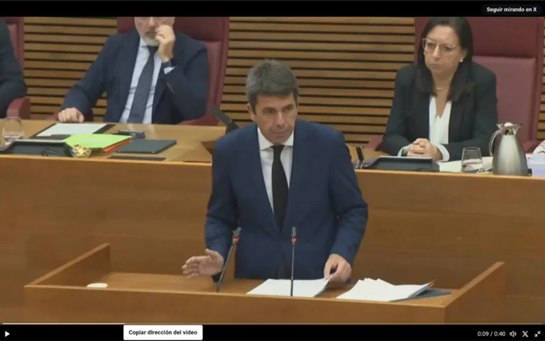 La compareixença de Mazón en Les Corts: entre la defensa i la indignació