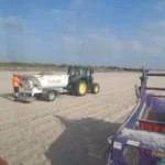 66.000 kilos de maderas y cañas retirados en la limpieza de las playas del Sur de València