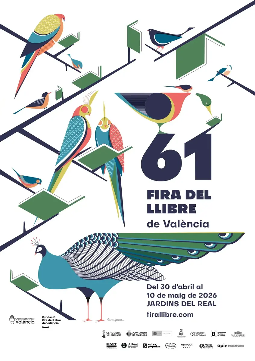 Fira del Llibre de València 2026, imatge oficial de Virginia Lorente / Fira del Llibre de València 2026