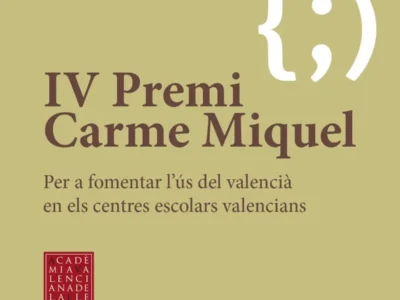 Premi Carme Miquel de l'AVL per als centres escolars