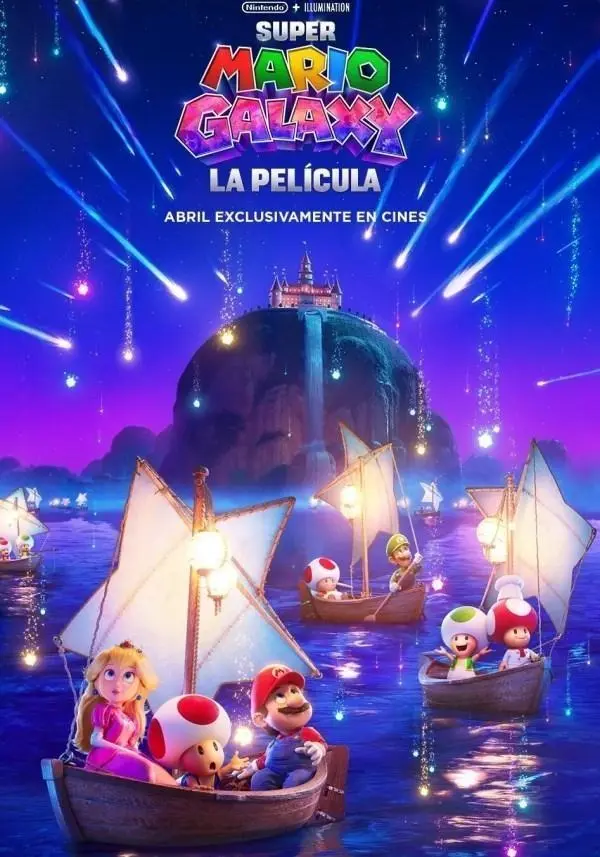 Cartell de super mario galaxy