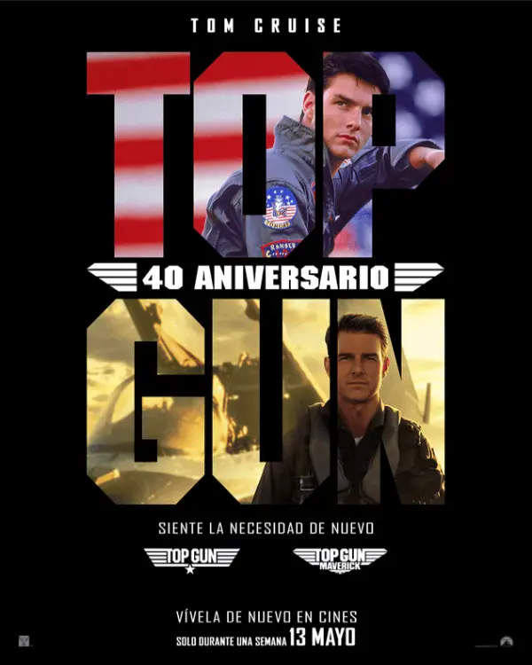 Cartell de Top Gun 40 aniversario