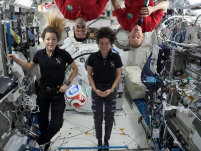 Astronautes Mundial 2026 celebrant el torneig des de l’Estació Espacial Internacional