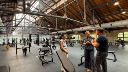 Sala de musculació del Poliesportiu del Parc Central de València