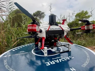 Dron del projecte Ocean Watcher preparat per controlar la qualitat de l’aigua a l’Albufera