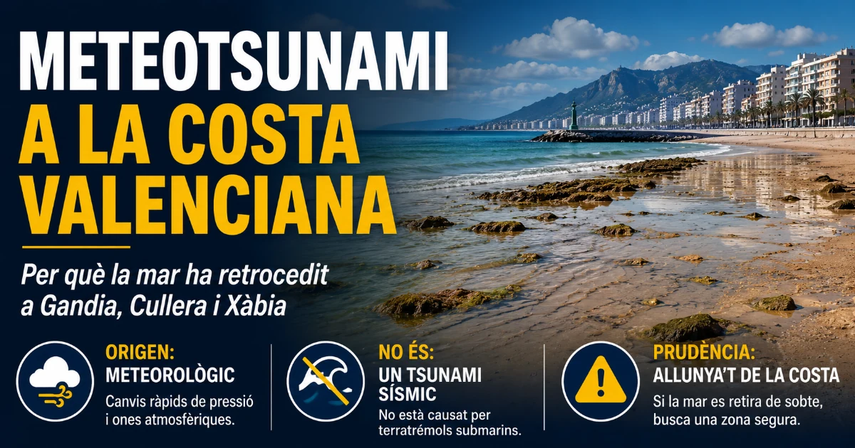 València: Turisme, Oci, Actualitat i tot el que has de saber sobre la ciutat 20 Què és un meteotsunami i per què la mar ha retrocedit a Gandia, Cullera i Xàbia