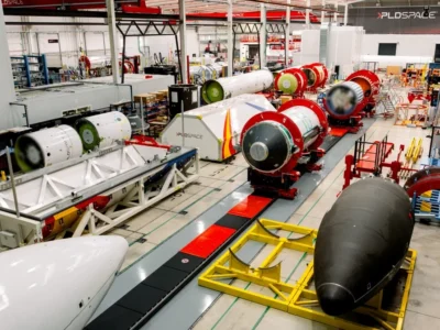 MIURA 5 de PLD Space a la zona d’integració de la fàbrica d’Elx
