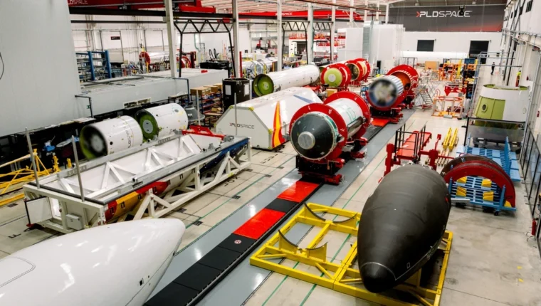 MIURA 5 de PLD Space a la zona d’integració de la fàbrica d’Elx