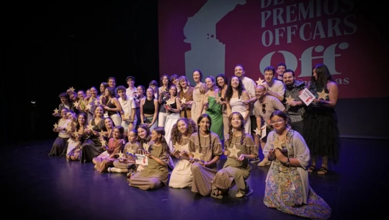 Festival de teatre d’Escuela Off durant la gala dels Offcars a València