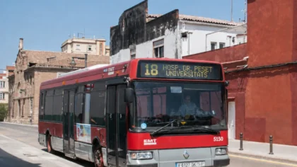 Autobús de la línia 18 de l’EMT de València