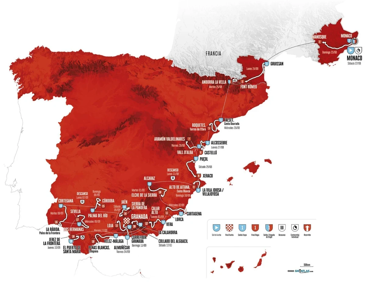 La Vuelta 2026 a la Comunitat Valenciana: quatre etapes del 27 al 30 d’agost