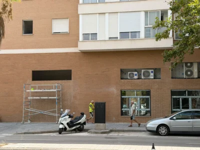 Obres de l’apartotel de Benicalap al carrer Carles Cortina