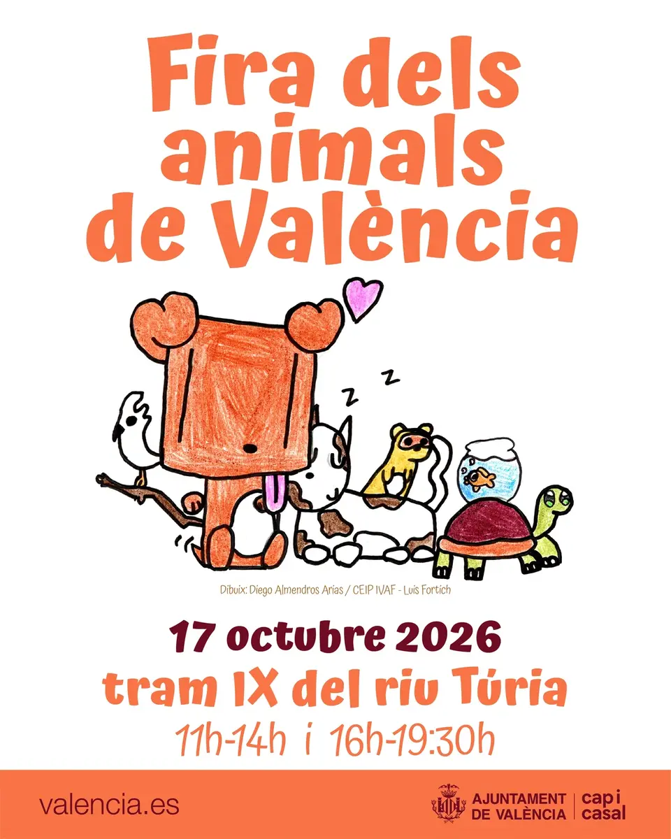 València celebra el mes dels animals amb Vetland i la Fira dels Animals 3 fira animals valencia 2026 cartell