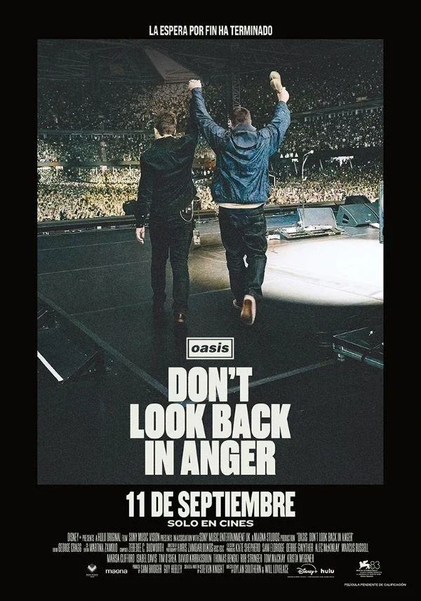 Cartell de Oasis Dont Look Back In Anger