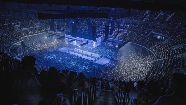 Roig Arena durant un concert en el primer aniversari del recinte de València