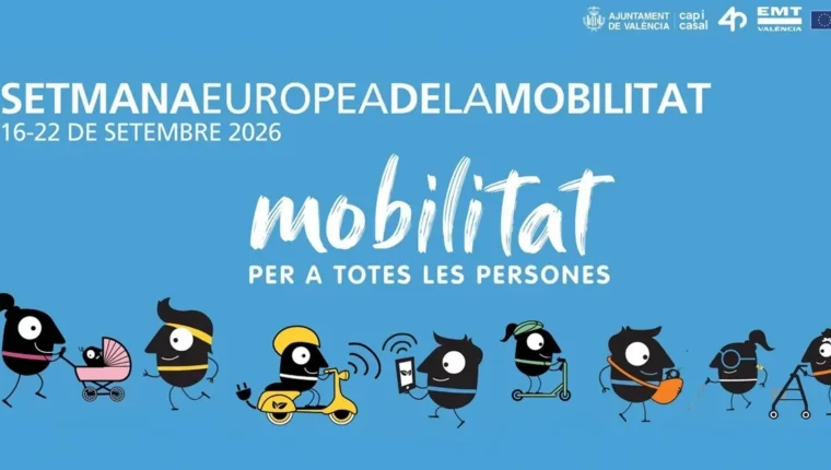 Cartell de la Setmana Europea de la Mobilitat 2026 a València