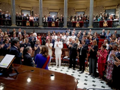 Vista general del Saló de Plens durant el lliurament dels Honors i Distincions de València 2026
