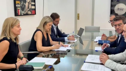 Reunió entre la consellera d’Educació, Carmen Ortí, i l’alcalde d’Ontinyent, Jorge Rodríguez