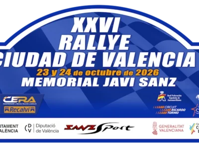 Placa oficial del XXVI Ral·li Ciutat de València 2026, Memorial Javi Sanz