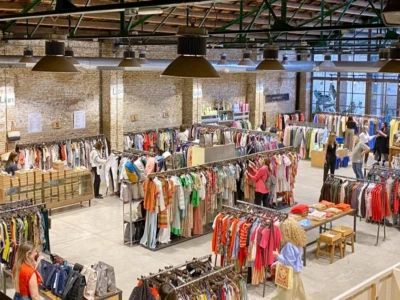 Vista de l’interior del Secret Market de Ruzafa Fashion Week al carrer de Borriana de València